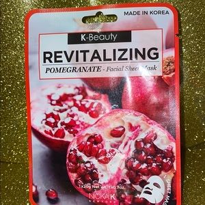 K- Beauty Revitalizing  Pom. Facial Sheet Mask